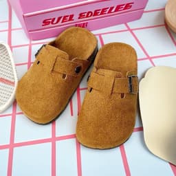 Sục Da Lộn Cho Bé – Phong Cách Bánh Mì Cực Chất, Giày Lười Phong Cách Vintage Cho Bé 5