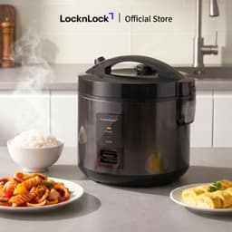 Nồi cơm điện LocknLock Daily rice cooker EJR472BLK 1.8L màu đen, hàng chính hãng, nấu chỉ 1 nút nhấn - JoyMall 2