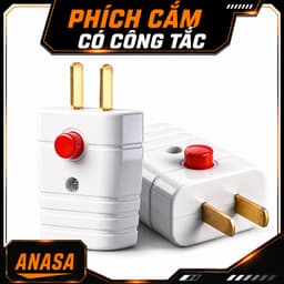 Phích Cắm Điện Có Công Tắc - Hạn Chế Tia Lửa Điện 10A 250VCC 5