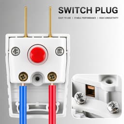Phích Cắm Điện Có Công Tắc - Hạn Chế Tia Lửa Điện 10A 250VCC 2