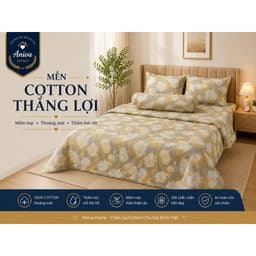 MỀN COTTON THẮNG LỢI CAO CẤP - MỀM MẠI, THOÁNG MÁT, THẤM HÚT TỐT | ANIVA HOME 1