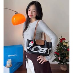 Túi, Túi Xách Nữ Đeo Vai Cemmery Cao Cấp Túi Tote Da PU Phong Cách Hàn Quốc Thời Trang 4