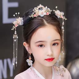 Bộ Trâm Cài Tóc Mộng Uyển Dao Hoa Kim Quan Hoa Cổ Trang – Phụ Kiện Hán Phục Phong Cách Trung Hoa Thanh Lịch 3