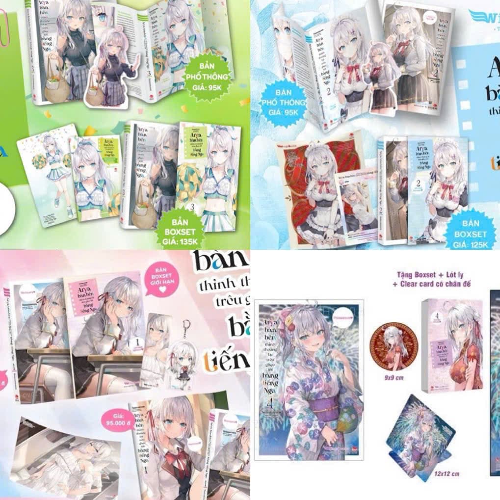 (đủ pk) Boxset vở Arya bàn bên Thỉnh Thoảng Lại Trêu Ghẹo Tôi Bằng Tiếng Nga tập 1,2,3,4,4.5 limited bản giới hạn