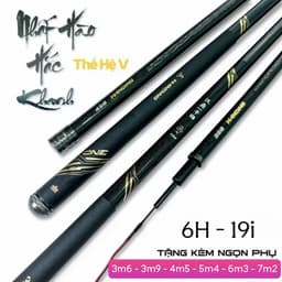 Cần Câu Tay Nhất Hào Hắc Khanh 6H Phân Bổ Lực 19i Tặng Kèm Ngọn Phụ Và Nhẫn 1