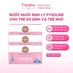 (Date T5.2027) Combo 3 hộp Fysoline hồng 40 ống x 5ml - Nước muối sinh lý vệ sinh mắt mũi miệng cho trẻ sơ sinh 2