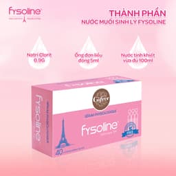 (Date T5.2027) Combo 3 hộp Fysoline hồng 40 ống x 5ml - Nước muối sinh lý vệ sinh mắt mũi miệng cho trẻ sơ sinh 7