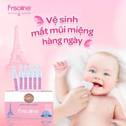 (Date T5.2027) Combo 3 hộp Fysoline hồng 40 ống x 5ml - Nước muối sinh lý vệ sinh mắt mũi miệng cho trẻ sơ sinh 5