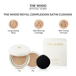 Phấn Nước The Whoo Hoàng Cung Royal Complexion Glow Cushion Cấp Ẩm Mịn Màng Nền Tự Nhiên 13g+13g 4