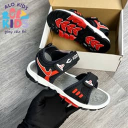 Dép sandal bé trai KENTO VNXK 6- 15 tuổi kiểu dán thể thao năng động trẻ em học sinh đi học MÃ 800 1