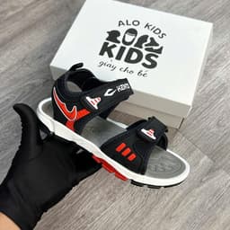 Dép sandal bé trai KENTO VNXK 6- 15 tuổi kiểu dán thể thao năng động trẻ em học sinh đi học MÃ 800 2