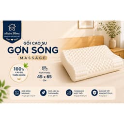 Gối Cao Su Thiên Nhiên Gợn Sóng Massage Aniva Home - Gối Ngủ Thoáng Khí, Hỗ Trợ Cổ Vai Gáyo 1