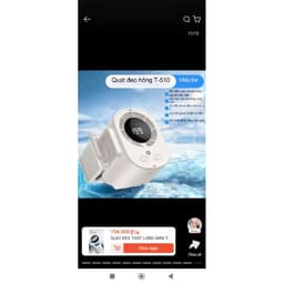 Quạt điều hòa treo thắt lưng đa năng có đèn, sạc USB 7