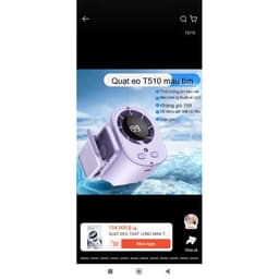 Quạt điều hòa treo thắt lưng đa năng có đèn, sạc USB 5