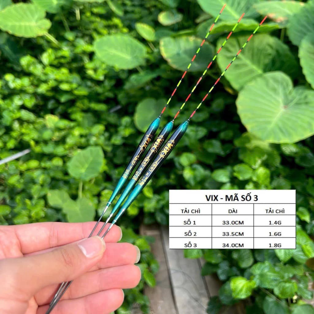 [VIX-03] Phao Rô VIX Tải chì 1.4g 1.6g 1.8g, thiết kế sang trọng, báo tín hiệu nhạy phù hợp câu rô diếc chép