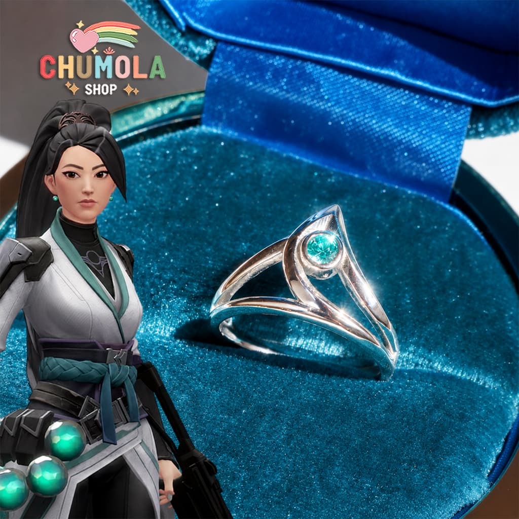 NHÂN SAGE Game VALORANT UNISEX - Nhẫn Đeo Tay Kim Loại Cosplay FPS Thời Trang Cá Tính Freesize Điều Chỉnh Kích Thước