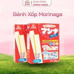 [Nội Địa Nhật] Bánh Ăn Dặm Morinaga Nhật Bản Cho Bé 6 Tháng Vị Sữa Dễ Tan Bổ Sung Canxi Vitamin D Sắt 2