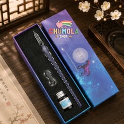 BỘ BÚT THỦY TINH HÀ - Bút Chấm Mực Cổ Trang Luyện Chữ Hán Học Tiếng Trung 1
