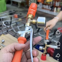 Bầu Hơi Tăng Áp Ngã 3 Dùng Cho Bình Xịt Điện-Bình Xịt Thuốcc Giúp Tăng Áp Lực Nước & Nước Ra Ôn Định 9