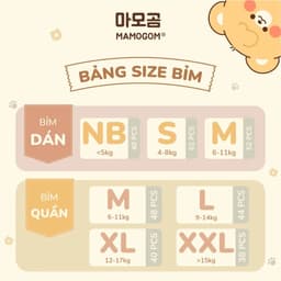 [COMBO 2] Tã bỉm Mamogom Premium Đủ Size mềm mại thấm hút tốt cho bé 8