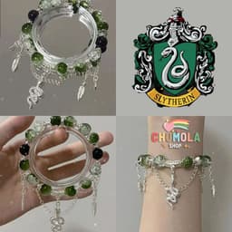 Vòng tay SLYTHERIN Malfoy phụ kiện trang sức hình rắn quyến rũ 1