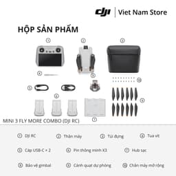 [Full VAT, CO, CQ] Chính Hãng Flycam DJI Mini 3 | camera quay 4K HDR, 249g, bay lên đến 38 phút 6