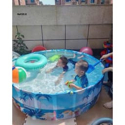 Bể Bơi Gấp Gọn Cho Bé Không Cần Bơm Hơi Nhựa Cao Cấp Mở Nhanh 1 Giây 3