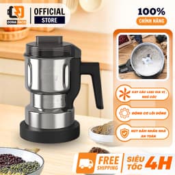 Máy xay hạt ngũ cốc, gia vị 8 lưỡI inox đa năng food grinder cực bén có tay cầm 1