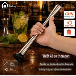 🥤 Bình Shaker Pha Chế Cocktail 350ML 500ML 700ML 1000ML 🍋 Bộ Bình Lắc Cocktail Kèm Chày Dầm Inox Cao Cấp - Homie Store 5