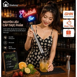 🥤 Bình Shaker Pha Chế Cocktail 350ML 500ML 700ML 1000ML 🍋 Bộ Bình Lắc Cocktail Kèm Chày Dầm Inox Cao Cấp - Homie Store 4