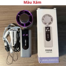 QUẠT CẦM TAY G2 PRO CAO CẤP – 5 CẤP GIÓ, LÀM MÁT SÒ LẠNH MÀN HÌNH LED 5