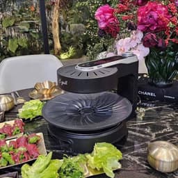 Bếp Nướng Điện E-Grill 1800W Xoay Tự Động 360 Độ, Không Mùi, Không Khói, Chống Dính, Thương Hiệu Đức 4