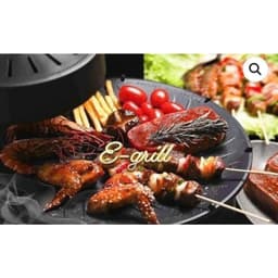 Bếp Nướng Điện E-Grill 1800W Xoay Tự Động 360 Độ, Không Mùi, Không Khói, Chống Dính, Thương Hiệu Đức 3