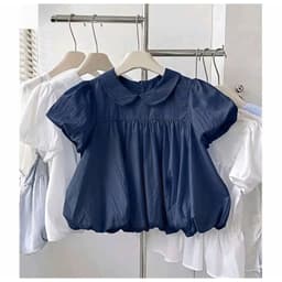 [Hàng Loại 1]Áo Babydoll Nữ Gió Su Mềm Cổ Sen Dáng Bí Tay Bồng – Áo Kiểu Tiểu Thư Hàn Quốc Nàng Thơ 4