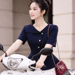 Sơ mi công sở  – cao cấp, hoàn thiện vẻ nữ tính, chuyên nghiệp-A-05 6