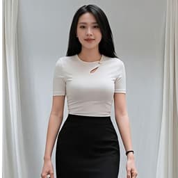 áo phông nữ nhẹ nhàng mang phong cách công sở hoặc dạo phố tinh tế- A-09 6