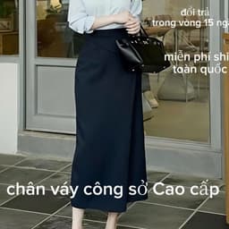 Thời trang công sở-chân váy a dáng dài,công sở tạo cảm giác kín đáo trưởng thành,thanh lịch CV-01 5