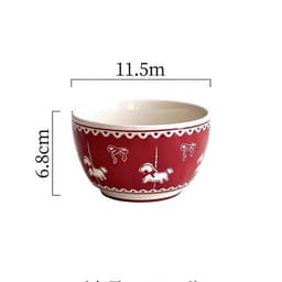 SÉT 4 BÁT KÈM 4 THÌA SỨ HOẠ TIẾT NGỰA GỒM 2 TRẮNG , 2 ĐỎ 19 8