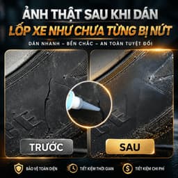 Keo Trám Vá Lốp Cao Cấp Công Nghệ Nhật ,Sửa Chữa Vết Rách Lốp Có Độ Đàn Hồi Cao,Chịu Nhiệt Tôt 2