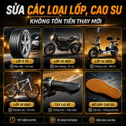 Keo Trám Vá Lốp Cao Cấp Công Nghệ Nhật ,Sửa Chữa Vết Rách Lốp Có Độ Đàn Hồi Cao,Chịu Nhiệt Tôt 3