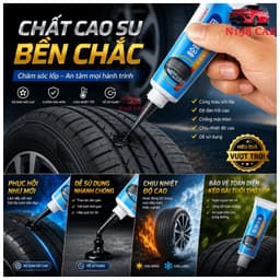 Keo Trám Vá Lốp Cao Cấp Công Nghệ Nhật ,Sửa Chữa Vết Rách Lốp Có Độ Đàn Hồi Cao,Chịu Nhiệt Tôt 5