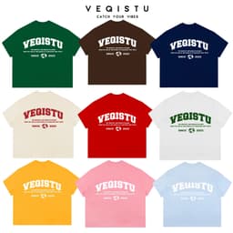 Áo Thun BOXY Local Brand VEQISTU "EARTH", Áo Thun Boxy Form Rộng Unisexm Nam Nữ Cổ Tròn 250Gsm  Cotton 1