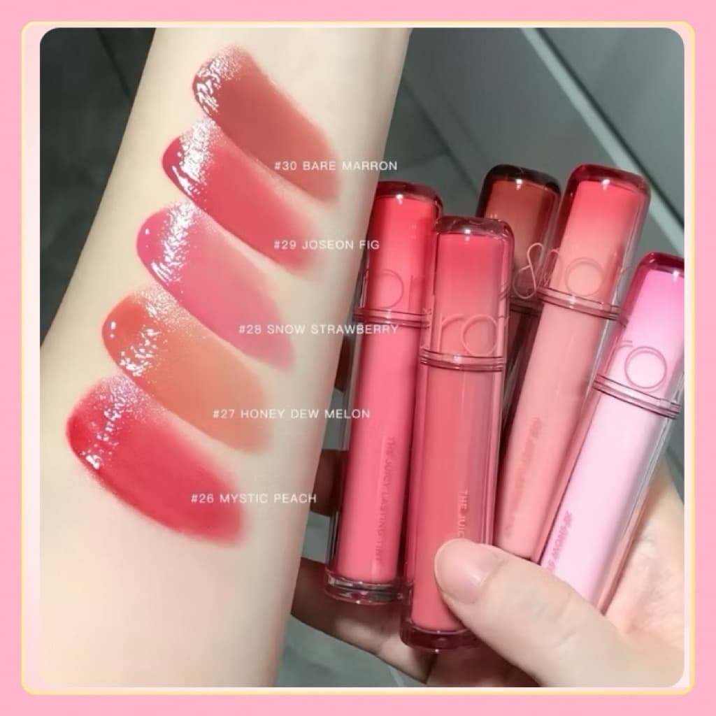 [ bản mới ] Son  Bóng Romand The Juicy Lasting Tint mịn màng làn môi