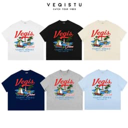 Áo Thun BOXY Local Brand VEQISTU "SERVICE", Áo Thun Boxy Form Rộng Unisexm Nam Nữ Cổ Tròn 250Gsm 100% Cotton 1