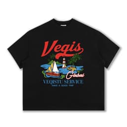 Áo Thun BOXY Local Brand VEQISTU "SERVICE", Áo Thun Boxy Form Rộng Unisexm Nam Nữ Cổ Tròn 250Gsm 100% Cotton 2