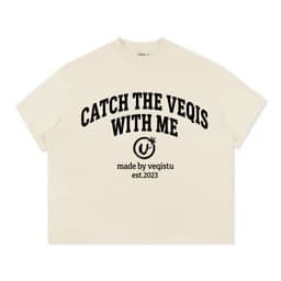 Áo Thun BOXY Local Brand VEQISTU "With ME", Áo Thun Boxy Form Rộng Unisexm Nam Nữ Cổ Tròn 250Gsm 100% Cotton 5
