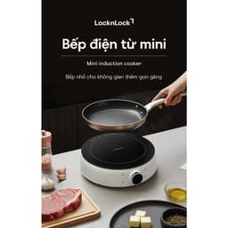 Bếp Điện Từ Mini LocknLock Mini Induction Cooker EJI126IVY 1500W, Hàng Chính Hãng - JoyMall 7