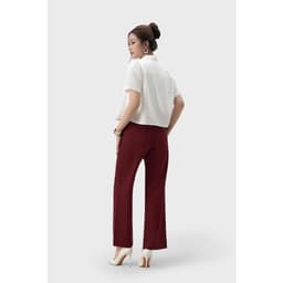 Deal Tốt- Quần dài nữ kaki GENVIET JEANS dáng suông vừa cạp cao thiết kế basic phù hợp đi làm đi chơi 9154 6