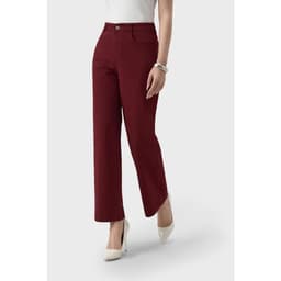 Deal Tốt- Quần dài nữ kaki GENVIET JEANS dáng suông vừa cạp cao thiết kế basic phù hợp đi làm đi chơi 9154 5