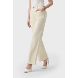 Deal Tốt- Quần dài nữ kaki GENVIET JEANS dáng suông vừa cạp cao thiết kế basic phù hợp đi làm đi chơi 9154 8